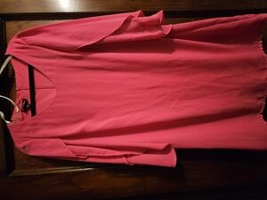 I.N. STUDIO Fuchsia Pink Sheath Dress Size 10 With Delicate Dot Detail